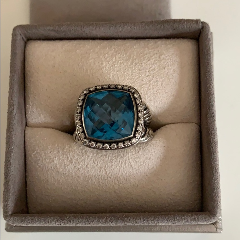 David Yurman blue stone ring